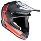 Z1R Youth F.I. Helmet - Fractal - MIPS? - Matte Black/Red - Small 0111-1517