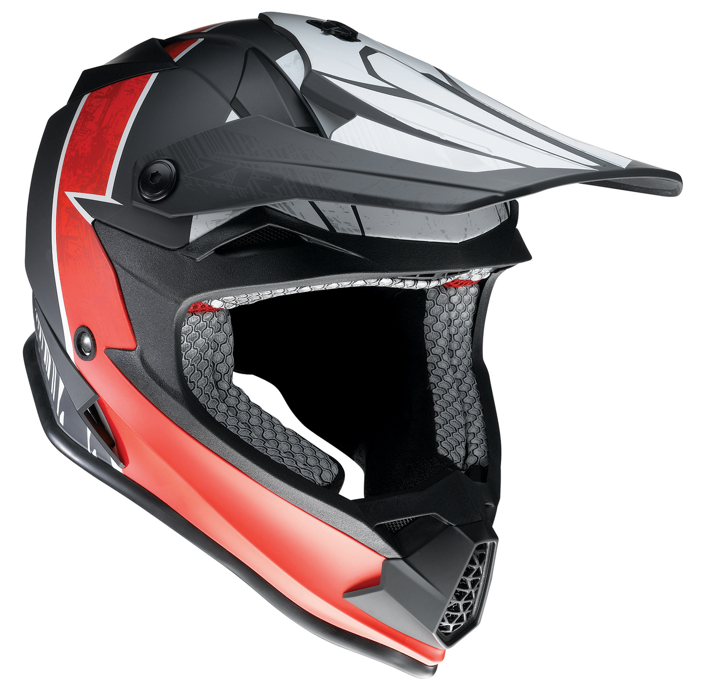 Z1R Youth F.I. Helmet - Fractal - MIPS? - Matte Black/Red - Small 0111-1517