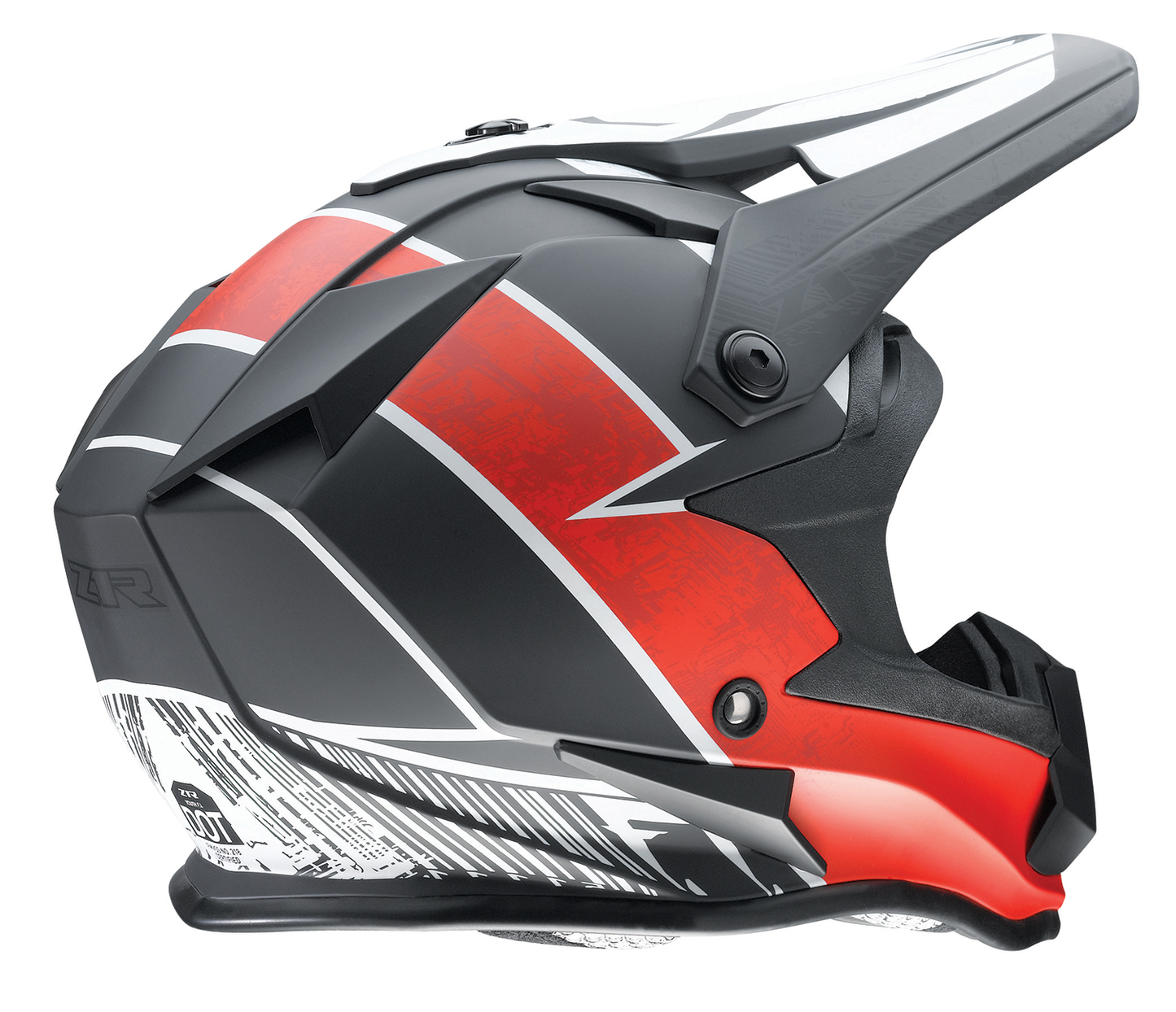 Z1R Youth F.I. Helmet - Fractal - MIPS? - Matte Black/Red - Small 0111-1517