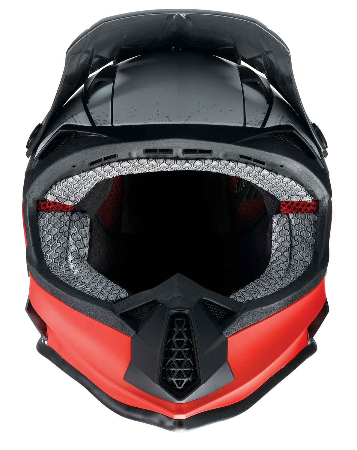 Z1R Youth F.I. Helmet - Fractal - MIPS? - Matte Black/Red - Medium 0111-1518