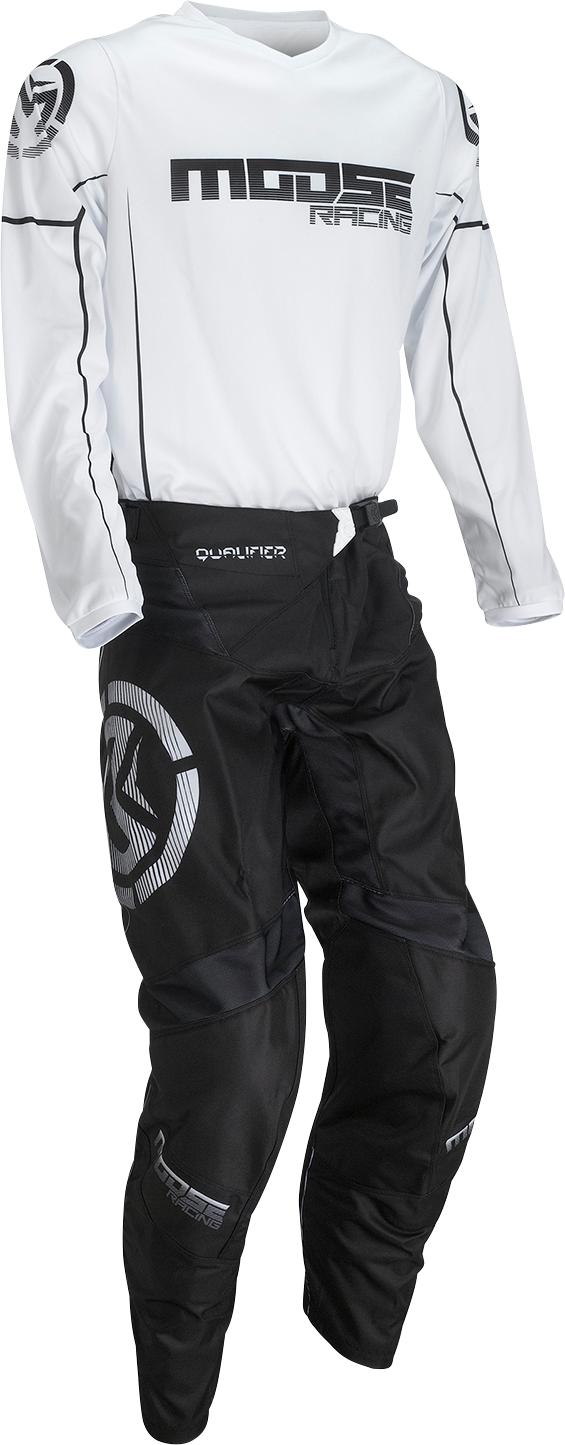 MOOSE RACING Qualifier? Pants - Black/White - 36 2901-10354