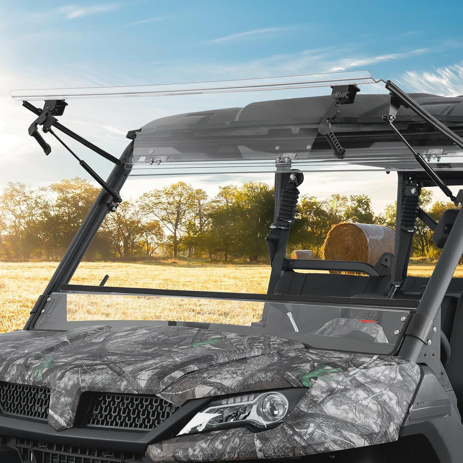 KEMIMOTO - Upgraded Flip Front Windshield For CFMOTO Uforce 1000|1000 XL