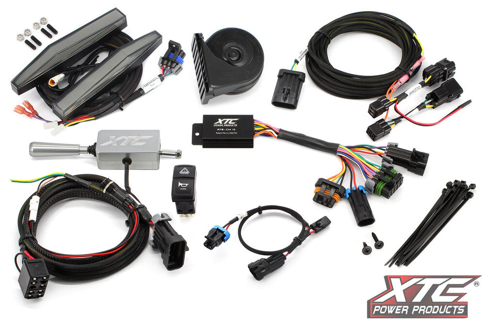 XTC POWER PRODUCTS AUTO TURN SIGNAL KIT W/ BILLET LEVER AND FRONT DRL LIGHTS - CFMOTO U10 PRO