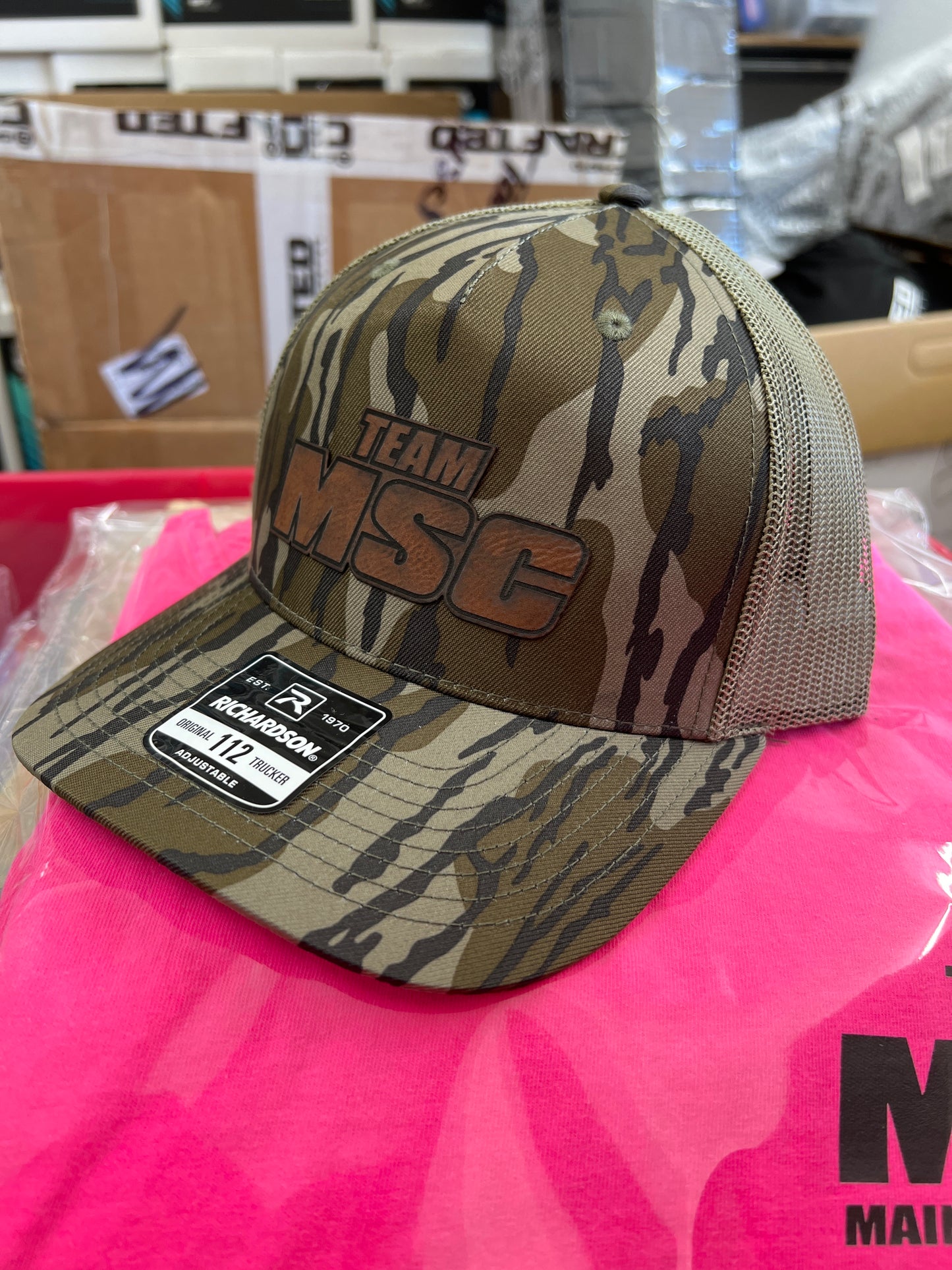 TEAM MSC LEATHER PATCH HAT