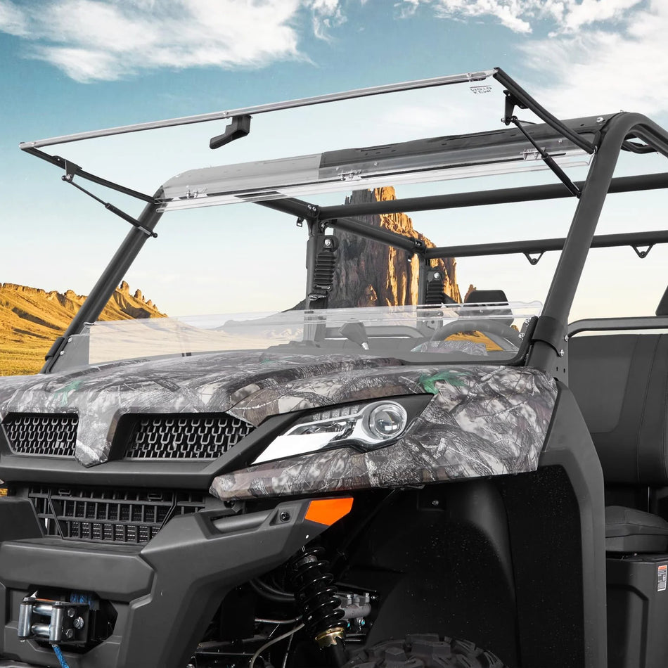 KEMIMOTO - 2-IN-1 Flip Windshield for CFMOTO UForce 1000 / 1000XL