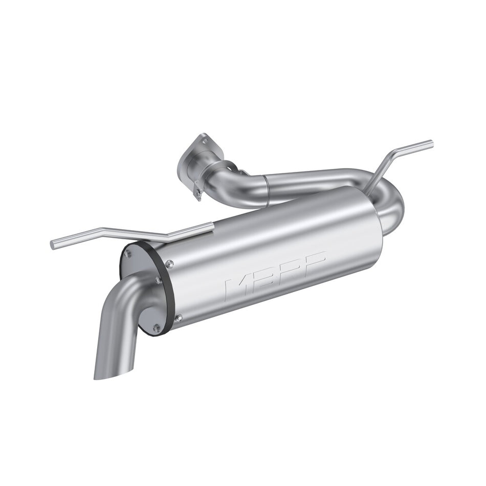 PRE - ORDER (4-6 WEEKS) - CFMOTO U10 PRO - MBRP SINGLE SLIP-ON SYSTEM W/ 5" PERFORMANCE MUFFLER CHROME