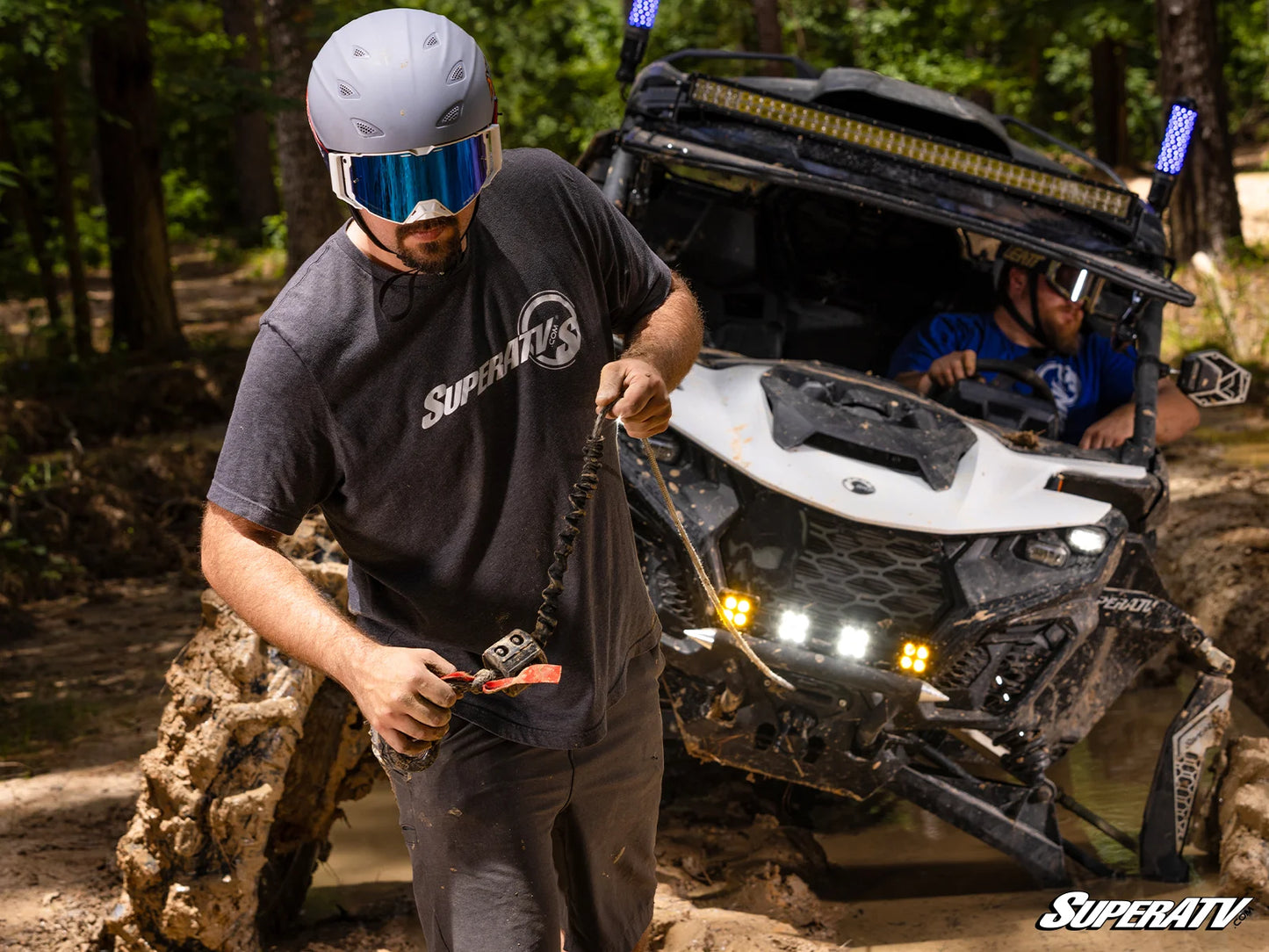 SuperATV - 6000 Lb. UTV/ATV Winch (With Wireless Remote & Synthetic Rope)