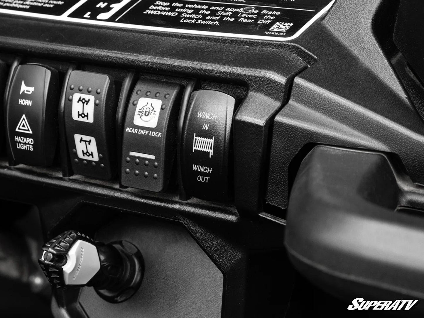 SuperATV - 6000 Lb. UTV/ATV Winch (With Wireless Remote & Synthetic Rope)