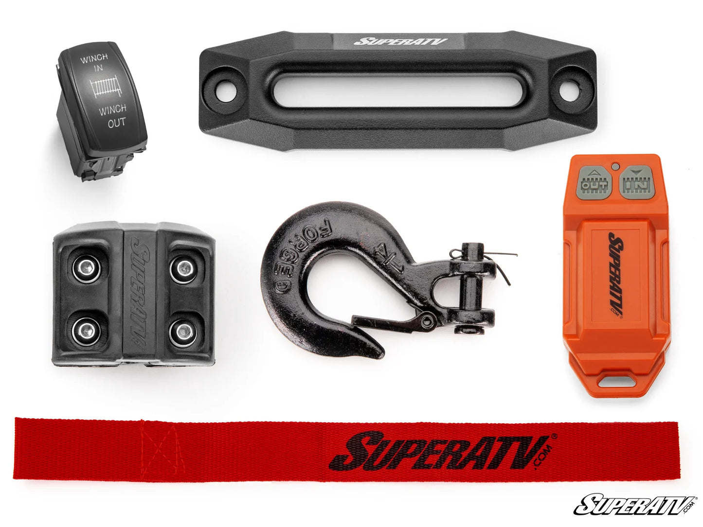 SuperATV - 6000 Lb. UTV/ATV Winch (With Wireless Remote & Synthetic Rope)
