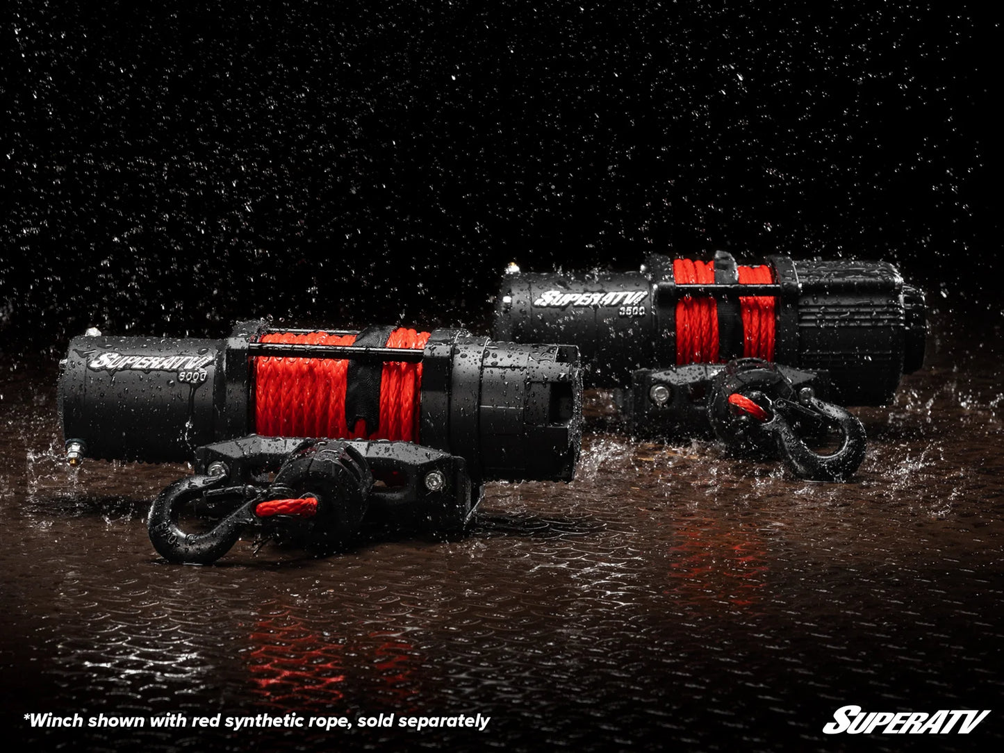 SuperATV - 6000 Lb. UTV/ATV Winch (With Wireless Remote & Synthetic Rope)