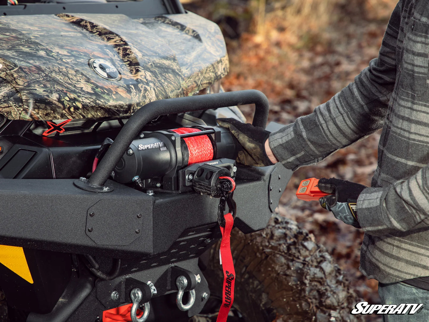 SuperATV - 6000 Lb. UTV/ATV Winch (With Wireless Remote & Synthetic Rope)