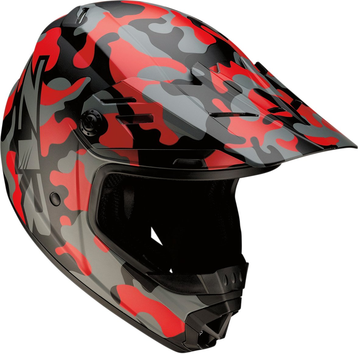 Z1R Youth Rise Helmet - Camo - Red - Medium 0111-1265