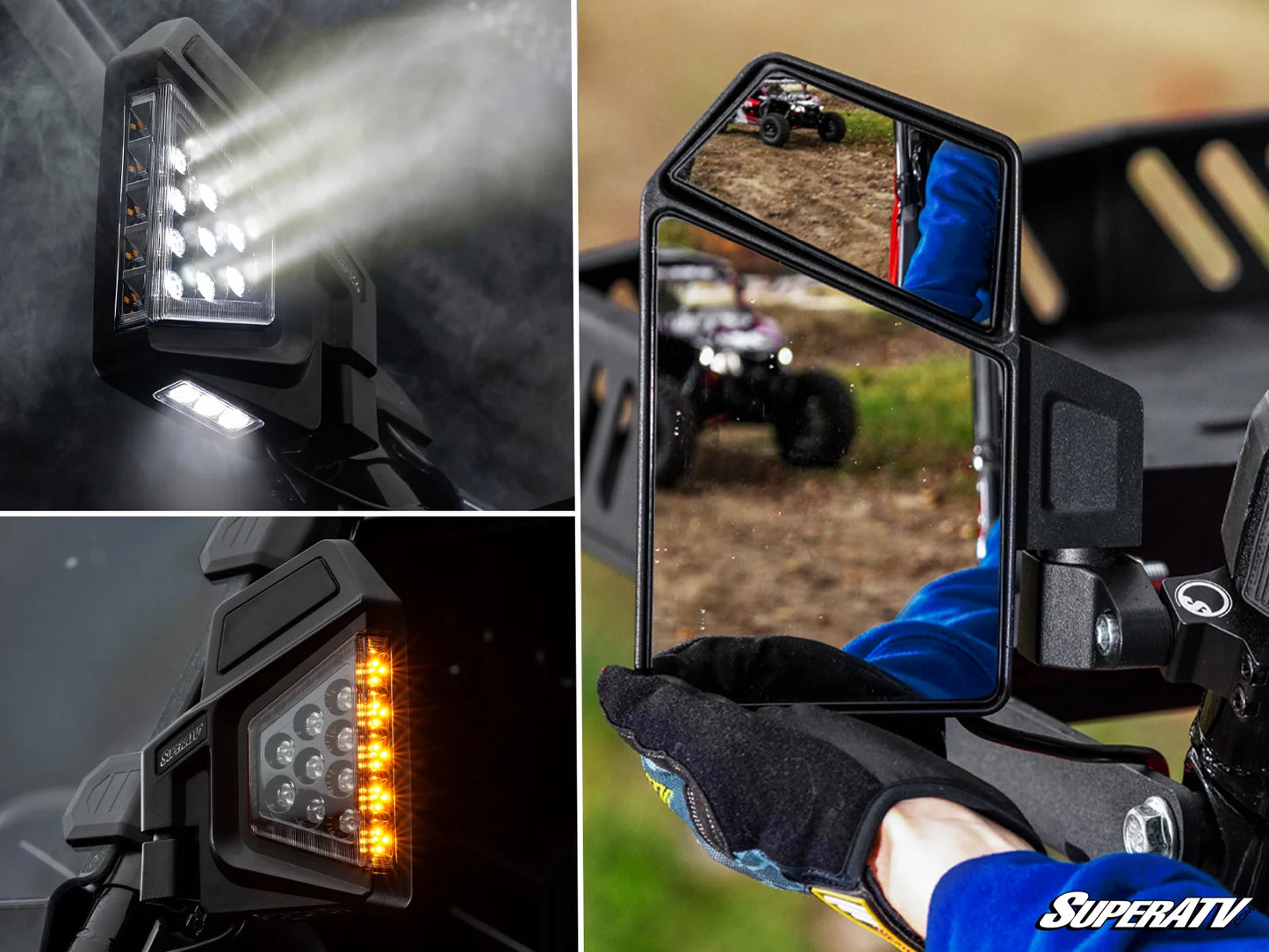 SuperATV - CFMOTO Dual Section LED Side-View Mirrors