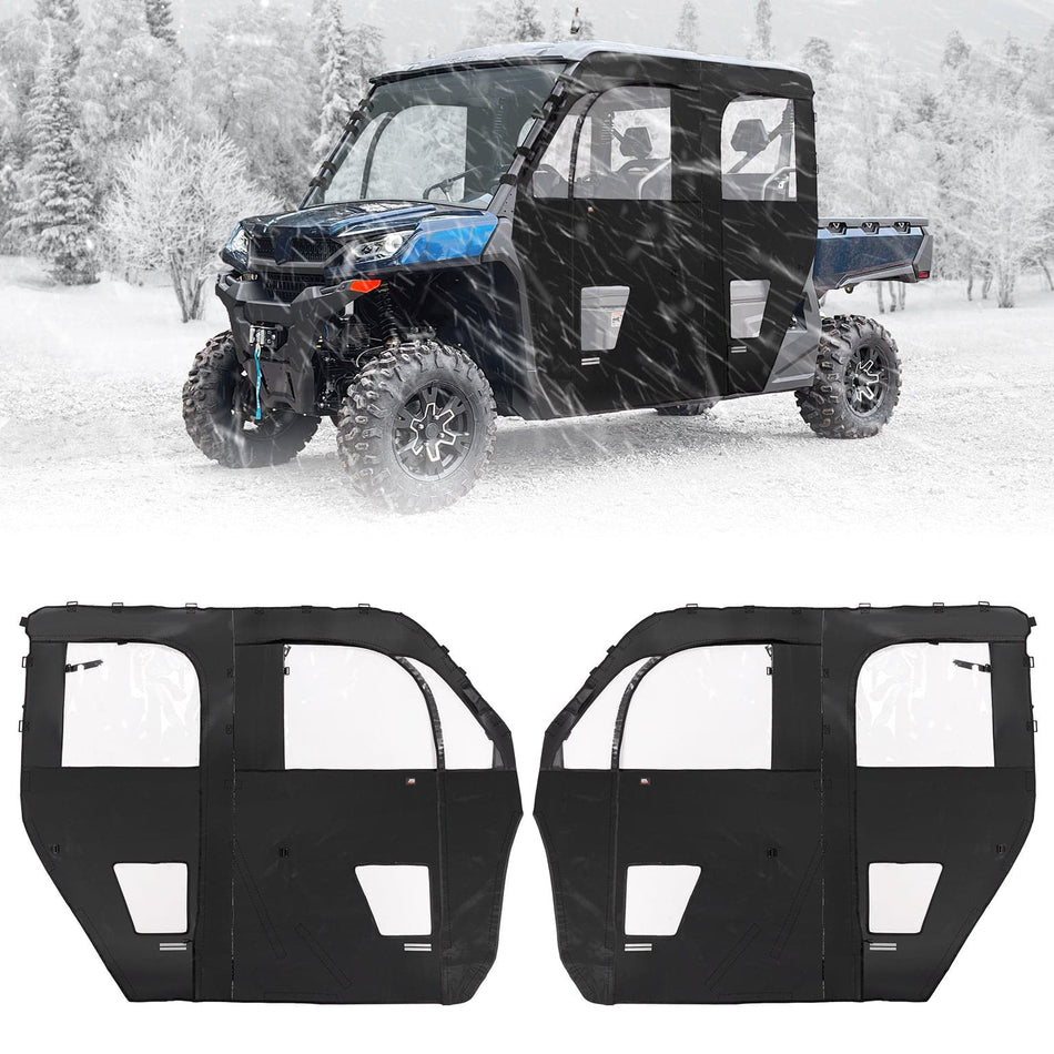 KEMIMOTO - Soft Cab Enclosure Doors for CFMOTO UForce 1000XL 2022-2025