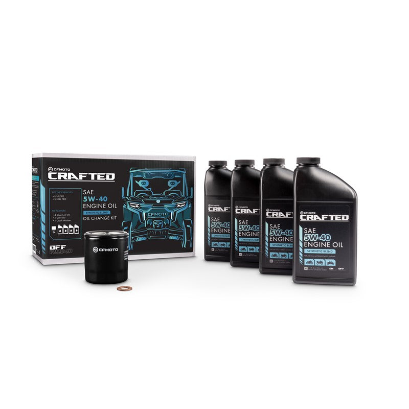 CFMOTO CRAFTED - Oil Change Kit, 5W-40 Off-Road, 4 Quarts