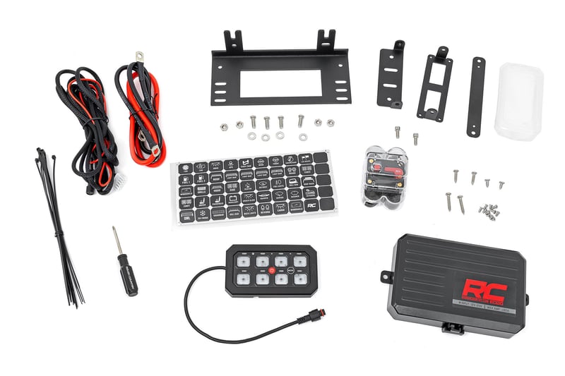 Rough Country - 8 Gang Switch Panel - RGB Backlit Buttons | Multifunction Modes