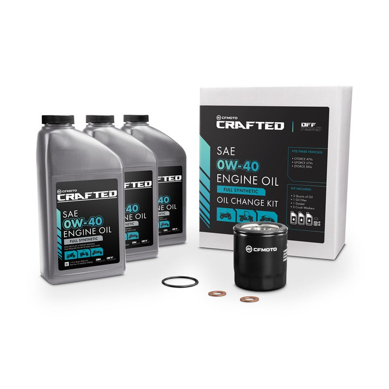 CFMOTO CRAFTED - Oil Change Kit, 0W-40 Off-Road, 3 Quarts