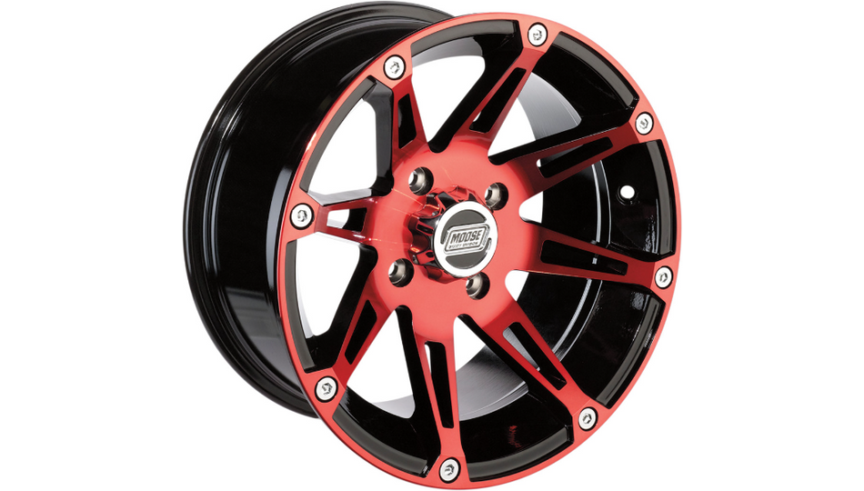 Moose Offroad - Wheel - 387X - Anodized Red/Black - 14x8 - 4/110 - 4+4