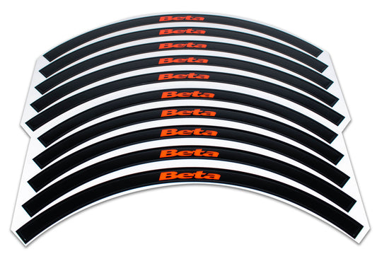 Beta Rim Decal Set, Black