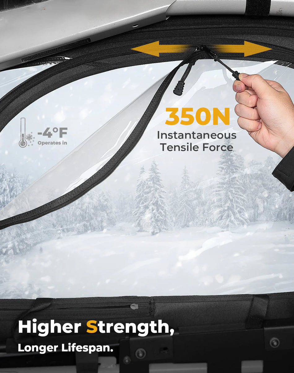 KEMIMOTO - Soft Cab Enclosure Doors for CFmoto ZForce 500 | 800 | 1000