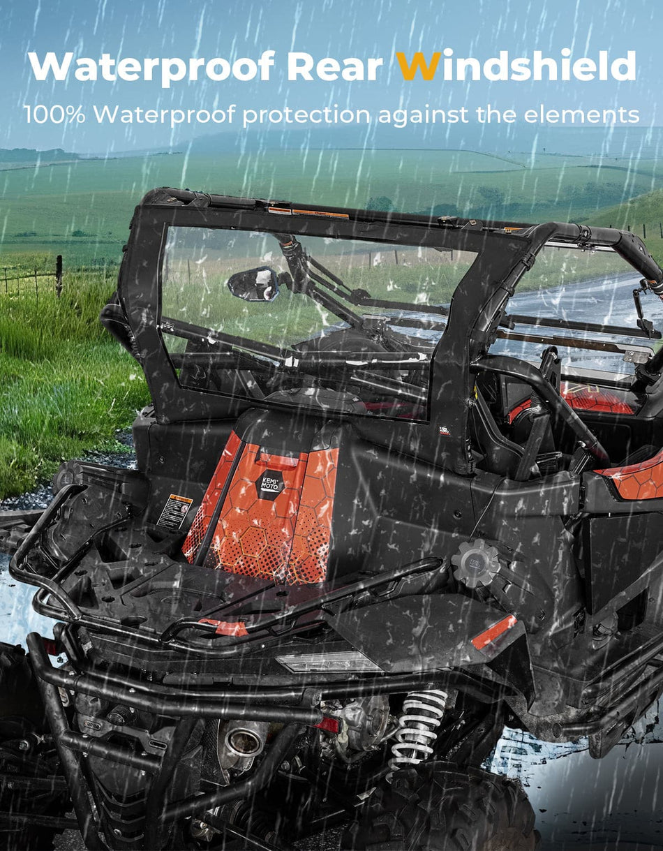 KEMIMOTO - UTV Soft Rear Windshield for CFMOTO ZForce 950