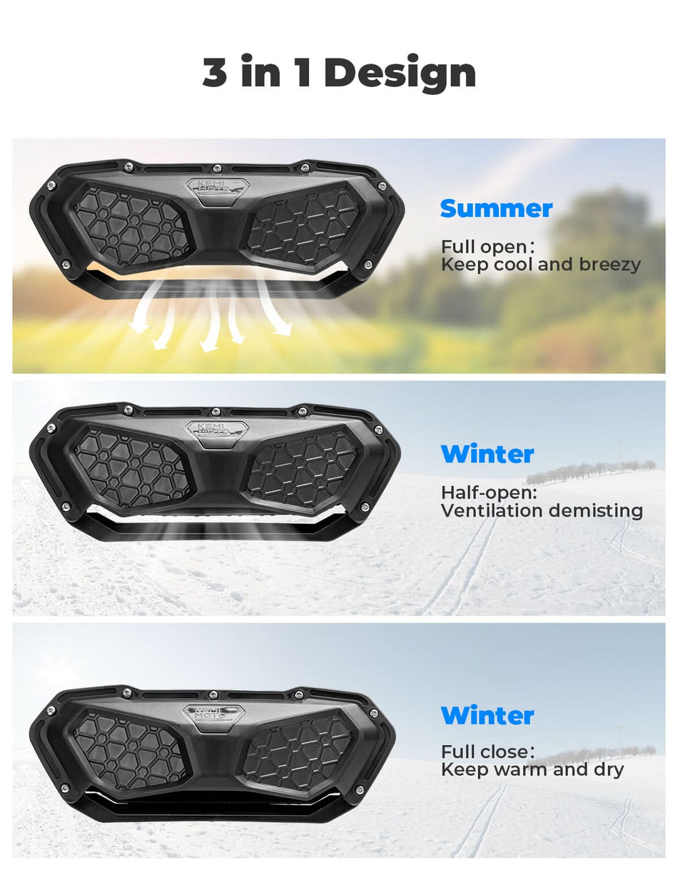 KEMIMOTO - Vented Front Windshield for CFMOTO UFORCE 1000|1000 XL 2022-2025