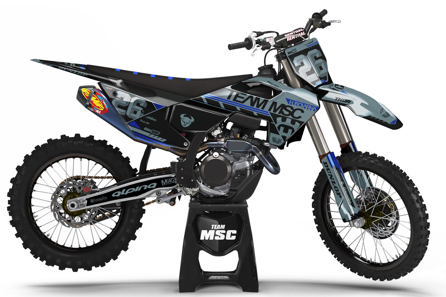 TEAM MSC - HUSQVARNA MX GRAPHIC KIT #3