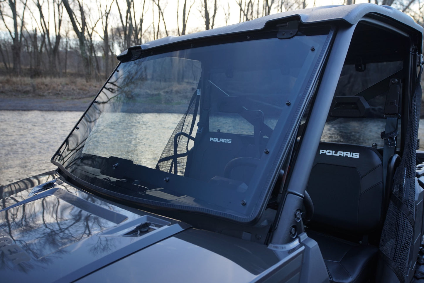 Team MSC - Polaris Ranger 1000 Tip Out Windshield - Light Tint
