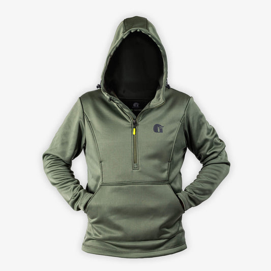 Catahoula 1/2 Zip Hoodie | Mens - Olive
