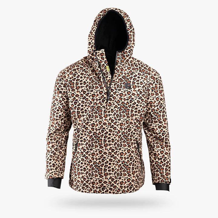 Waterproof 1/2 Zip Bog Hoodie | Womens - Leopard