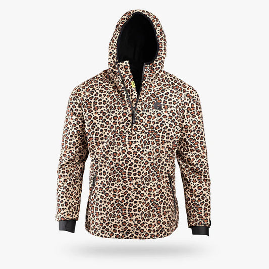 Waterproof 1/2 Zip Bog Hoodie | Womens - Leopard