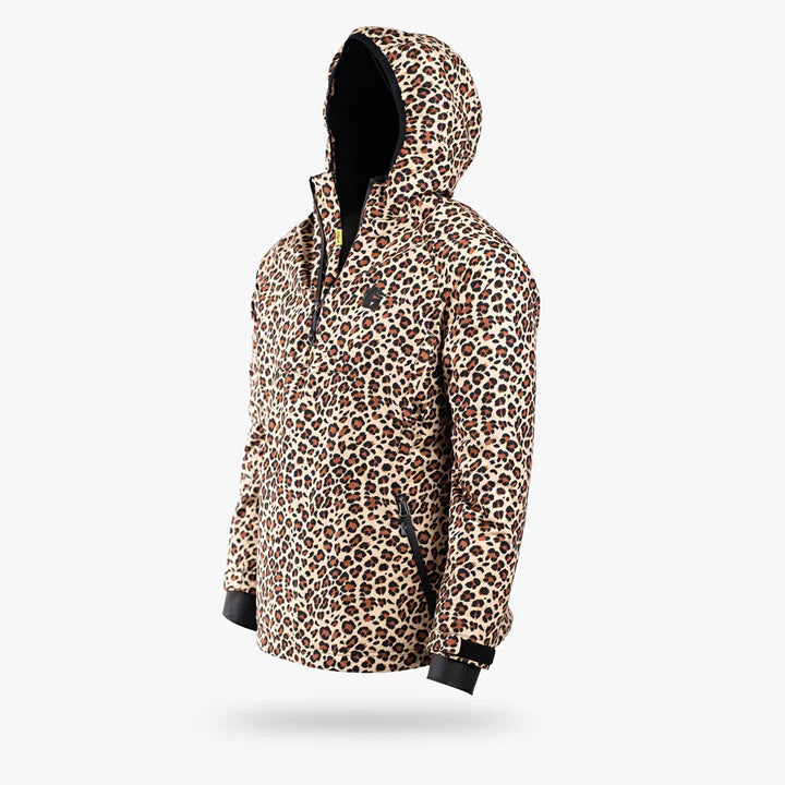 Waterproof 1/2 Zip Bog Hoodie | Womens - Leopard