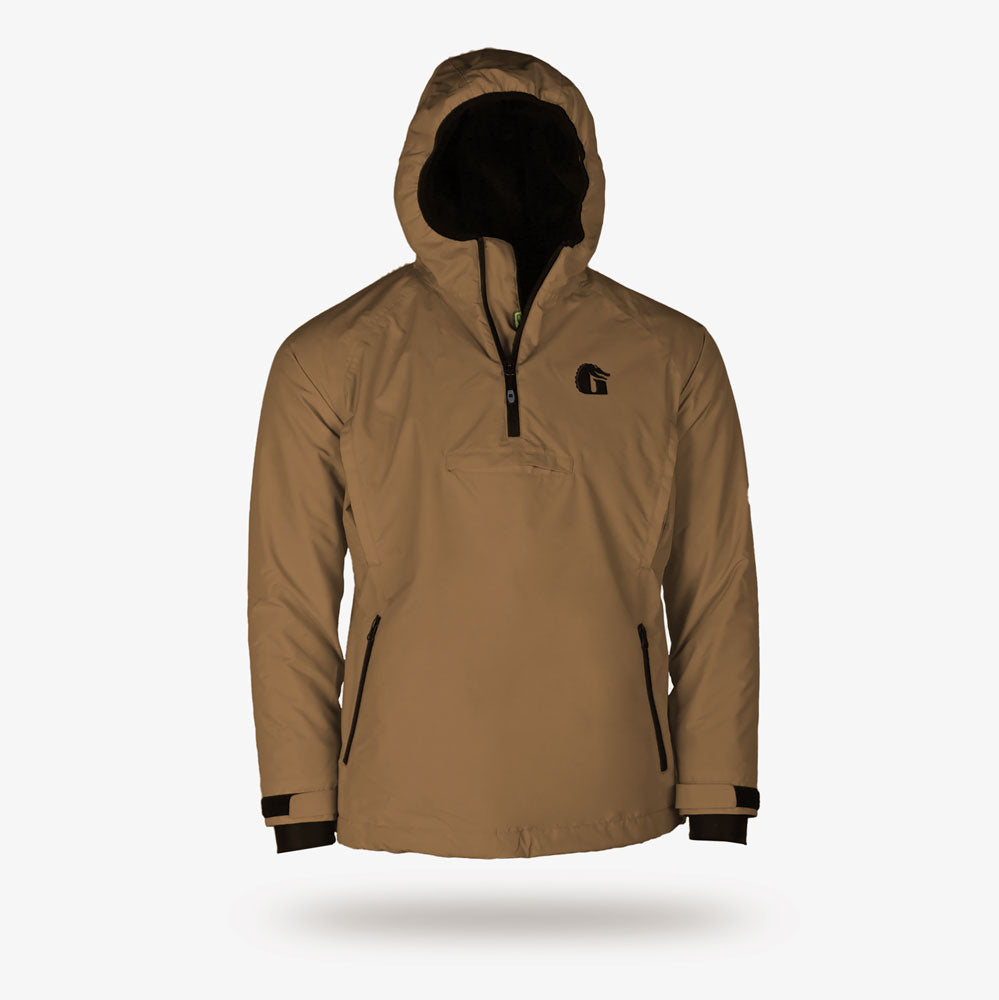 Waterproof 1/2 Zip Bog Hoodie | Mens - Dirt