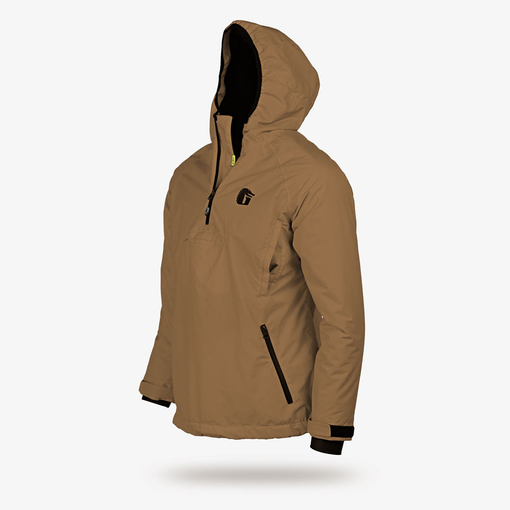 Waterproof 1/2 Zip Bog Hoodie | Mens - Dirt