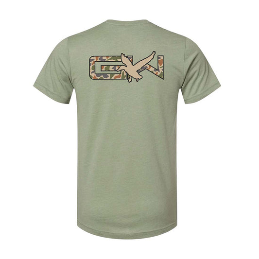 GW Flight Old School Graphic Tee | Heather Green