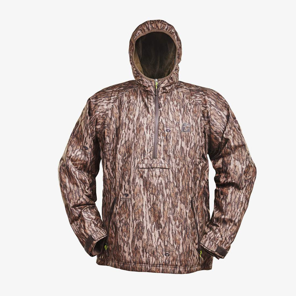 Waterproof 1/2 Zip Bog Hoodie | Mens - Mossy Oak Bottomland