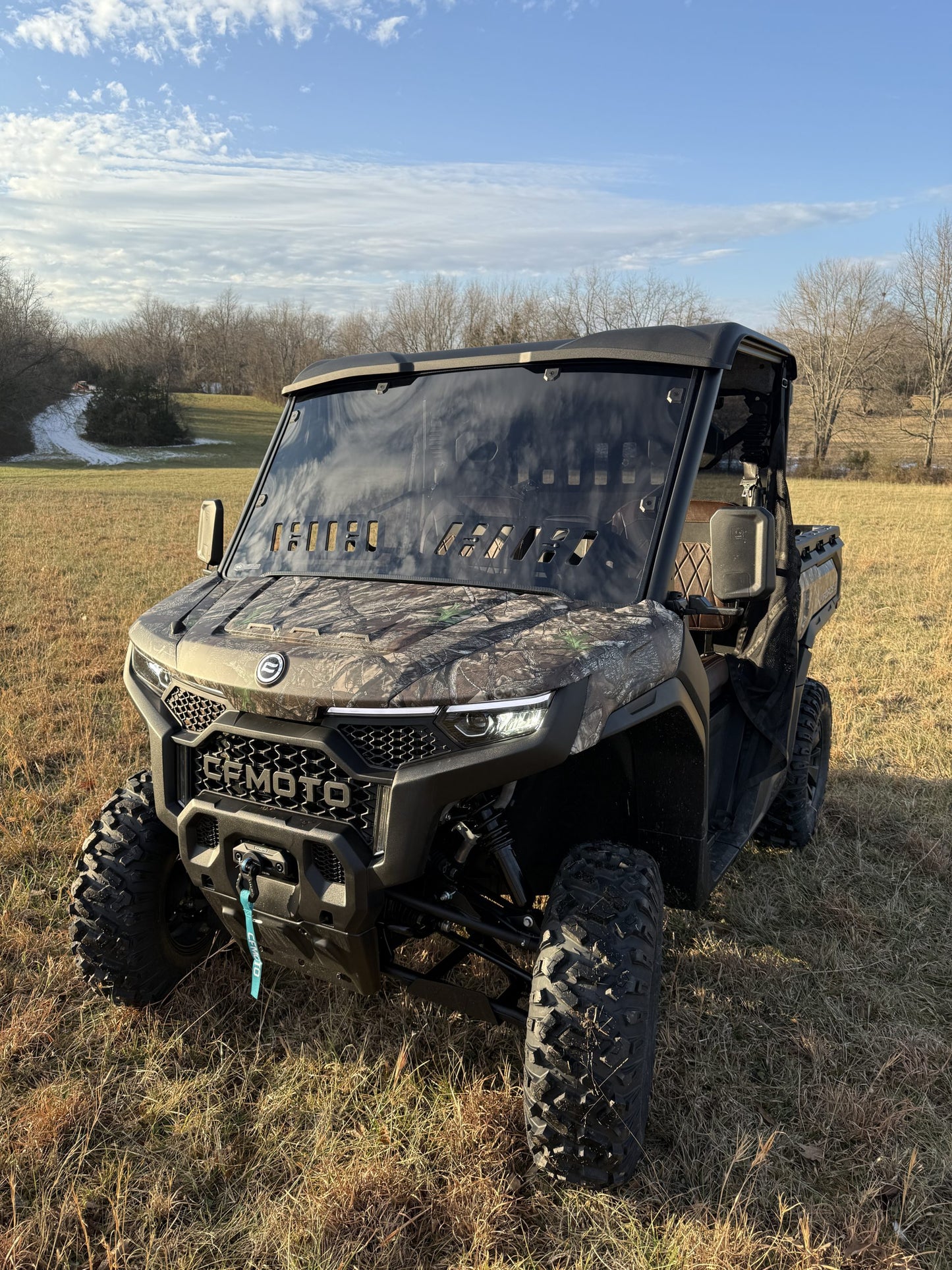 Team MSC - 2025 CF Moto UForce U10 Pro Front Windshield Vented