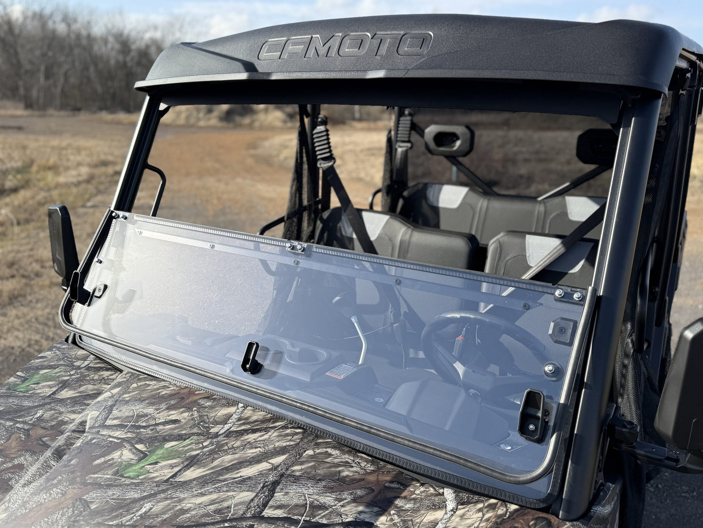 Team MSC - CF Moto UForce 800 XL Fold Down Windshield