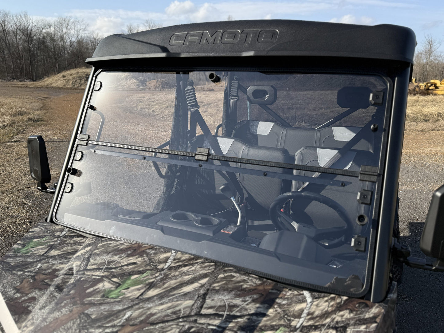 Team MSC - CF Moto UForce 800 XL Fold Down Windshield