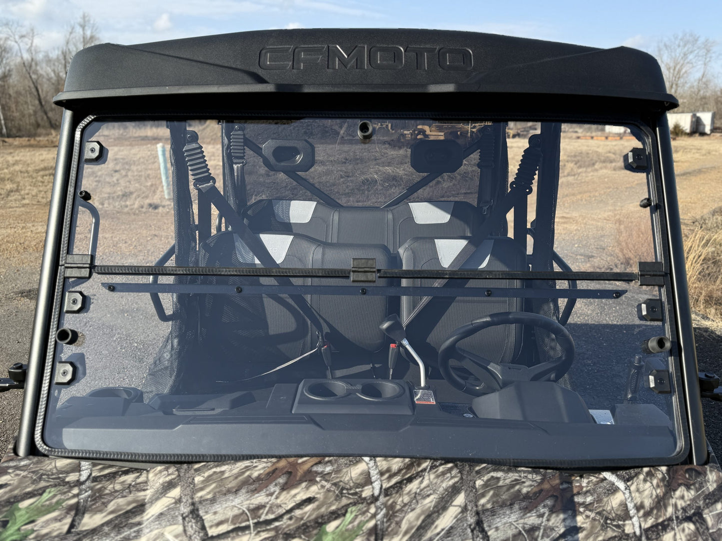 Team MSC - CF Moto UForce 800 XL Fold Down Windshield