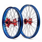 Beta - Dubya Wheel Set Red Hub, Blue Rim, Red Nips