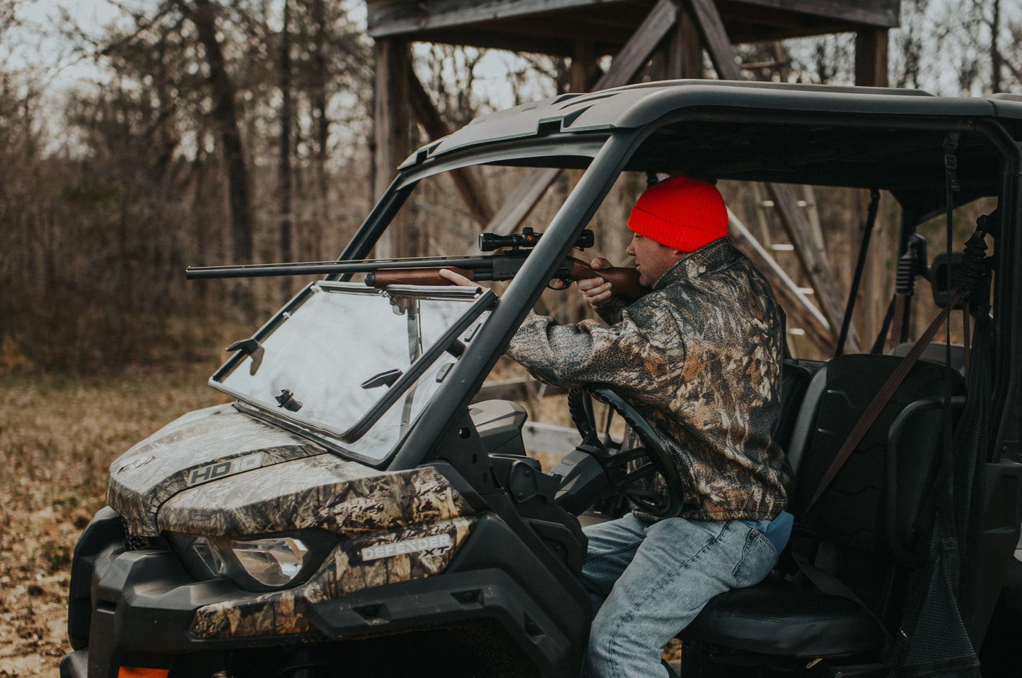 Team MSC - Can-Am Defender Fold Down Windshield