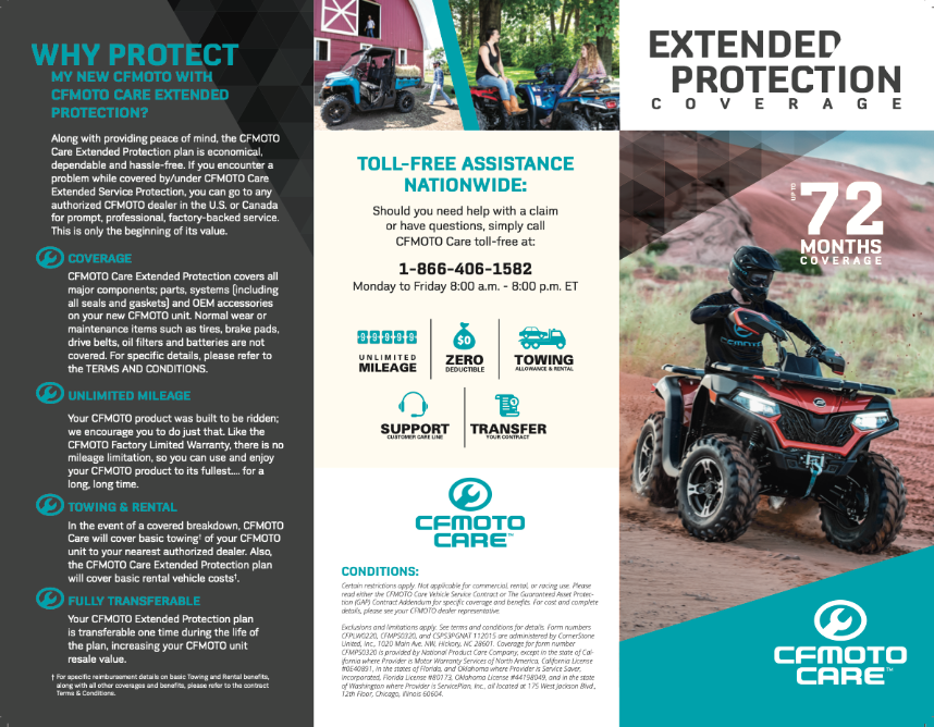 CFMOTO CARE - CFORCE EXTENDED WARRANTY