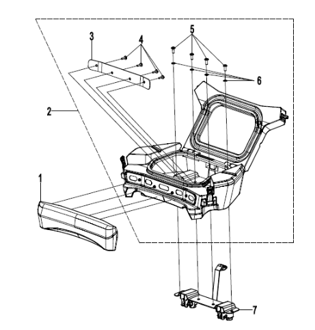 2024+ CFORCE 800 TOURING / 1000 TOURING - SMALL STORAGE BOX