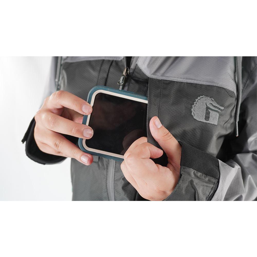 Swamp Jacket | Mens - Grey Fish Gator Waders 