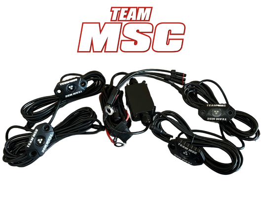 TEAM MSC - 4PC RGB ROCK LIGHT KIT