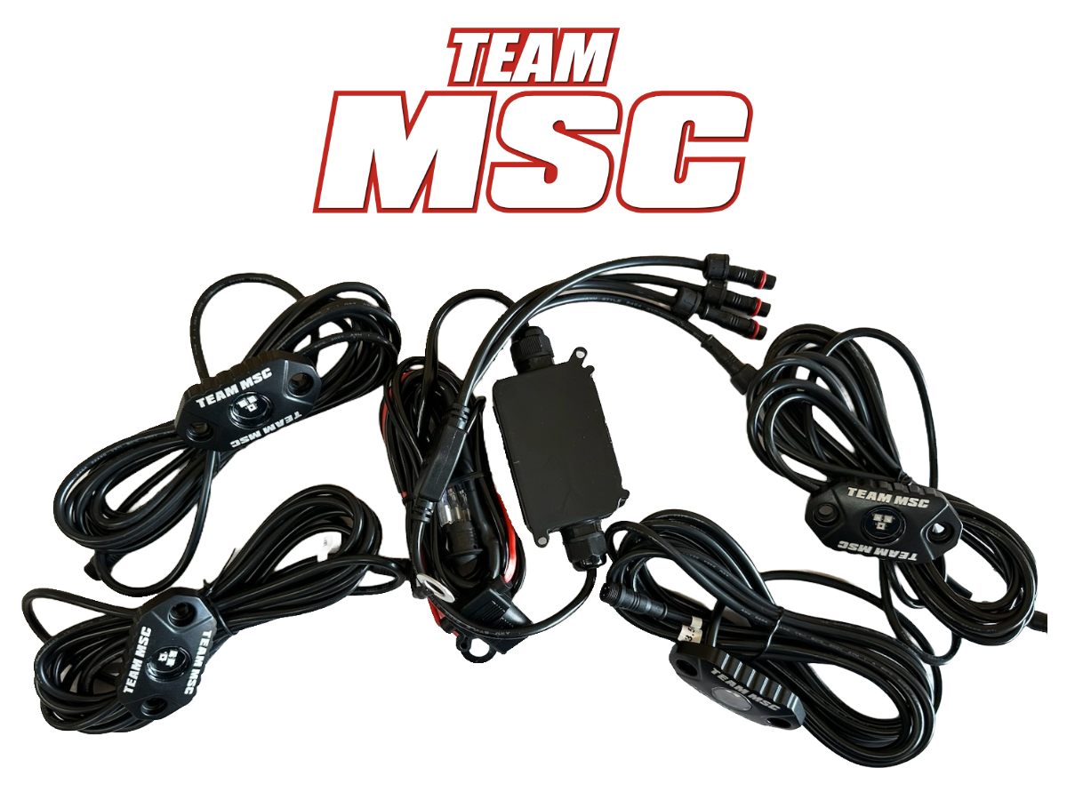 TEAM MSC - 4PC RGB ROCK LIGHT KIT