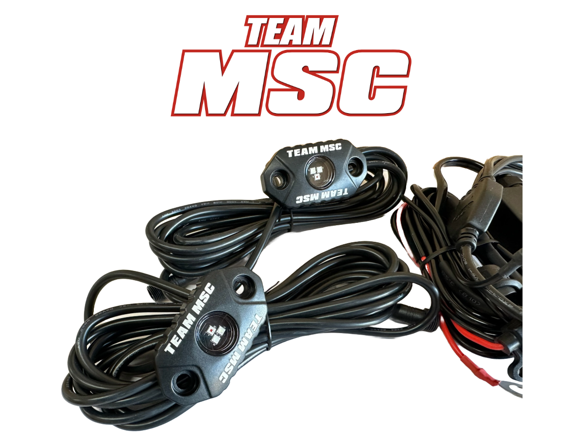 TEAM MSC - 4PC RGB ROCK LIGHT KIT