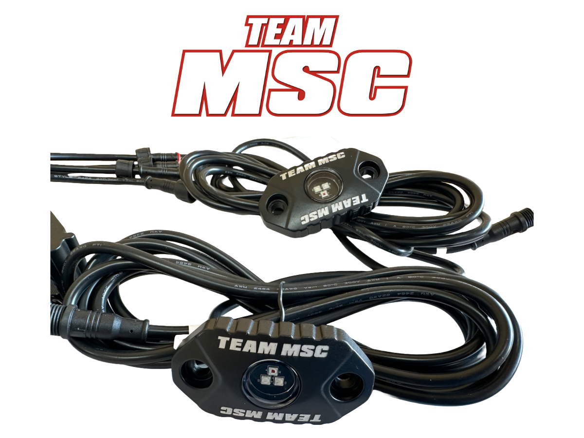 TEAM MSC - 4PC RGB ROCK LIGHT KIT