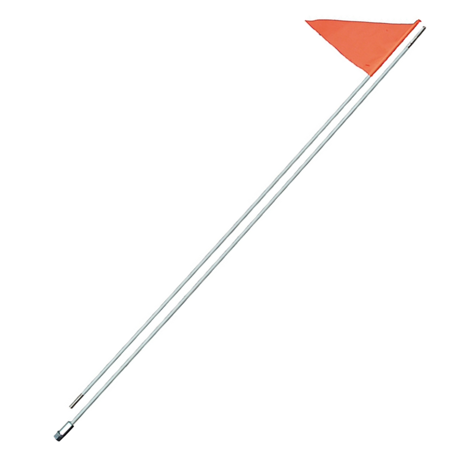 Mountable Inventory Flags 2 PIECE FIBER POLE - STRAIGHT MOUNT SAFETY FLAG – TeamMSC